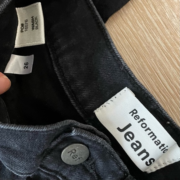 Lot of 2 Pairs Reformation Skinny Jeans Blue and Black size 26 - Picture 14 of 14